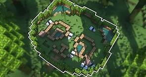 Minecraft cómo hacer una hábitat o casa para pandas tutorial fácil
