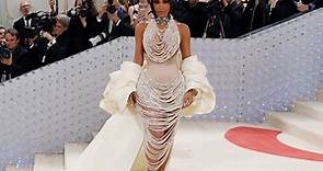 Kim Kardashian's extravagant Met Gala gown was made up of more than 66,000 pearls.