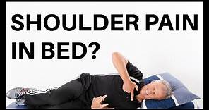 How To Stop Shoulder Pain in Bed (Sleeping Postures)
