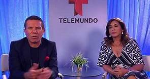 Julio César Chávez y su esposa Myriam Escobar en entrevista por la serie "El César"
