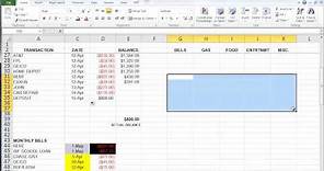 The Basics of Microsoft Excel - How to Create a Budget and Manage Your Money