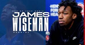 James Wiseman End of Season Press Conference | Pistons TV