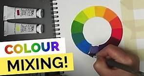 How to Paint an Accurate COLOUR WHEEL (Step by Step)