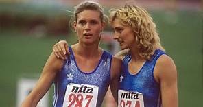 Katrin Krabbe vs Heike Dreschsler 200m European Final Split 1990.