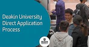 Deakin University Direct Application Process