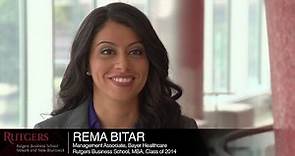Rutgers offers full scholarships for its Pharmaceutical Management program, Rema, MBA ‘14