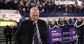 Pepe Mel greets the West Bromwich Albion fans