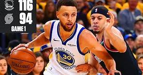 Steph Curry hits 9 3-pointers as Warriors win Game 1 vs. Trail Blazers | 2019 NBA Playoff Highlights