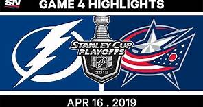 NHL Highlights | Lightning vs Blue Jackets, Game 4 – April 16, 2019