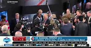 Detroit Lions select Ziggy Ansah with the #5 NFL draft pick