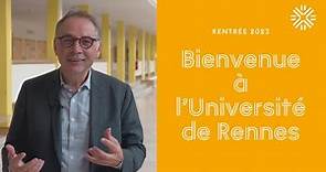 Bienvenue à l'Université de Rennes - rentrée 2023