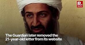 Why Osama bin Laden's 'Letter to America' Is Dividing America Today