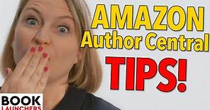 Amazon Author Central Tips