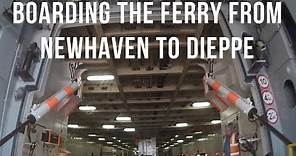 Boarding the ferry to Dieppe at Newhaven Ferry Port