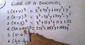 Cube of a Binomial