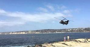 La Jolla Military Helicopter Fly-By
