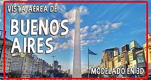 Recorrido Aéreo por BUENOS AIRES, ARGENTINA 🧉(Modelado en 3D)