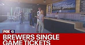 2023 Brewers single game tickets; promotion offers giveaways | FOX6 News Milwaukee