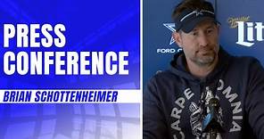 Offensive Coordinator Brian Schottenheimer Press Conference | #DALvsAZ | Dallas Cowboys 2023