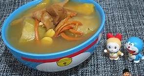小小豬湯水篇 - 蟲草花螺頭節瓜瘦肉湯