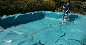 como hacer una piscina con plastico
