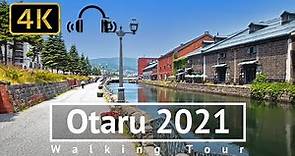 Otaru 2021 Walking Tour - Hokkaido Japan [4K/Binaural]