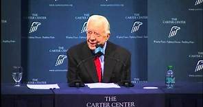 Former President Jimmy Carter addresses cancer and treatment