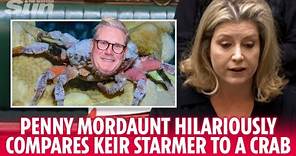 Penny Mordaunt hilariously compares Keir Starmer to a crab