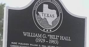 Jefferson County Historical Commission dedicates historical marker in downtown Beaumont to William "Bill" Hall