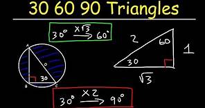 Special Right Triangles - 30 60 90 - Geometry & Trigonometry | SAT Math