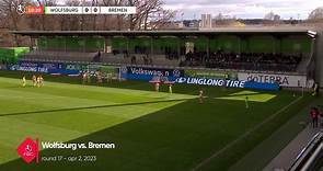 Highlights from German Frauen Bundesliga VFL Wolfsburg vs Werder Breman