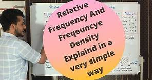 Relative Frequency & Frequency Density | Statistics