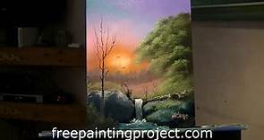 Chad Marshall Bill Alexander style oil painting broken tree