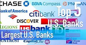 Top 5 US Banks -The Largest Commercial US Banks | Banking in the United States