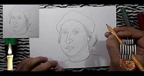 ¿Como dibujar a Cristóbal Colón? | How to draw Cristóbal Colón? |HD