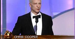 Chris Cooper Wins Best Supporting Actor Motion Picture - Golden Globes 2003
