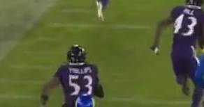 Baltimore Ravens Tylan Wallace punt return TD in OT vs the Rams