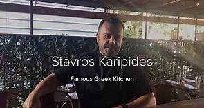 Stavros Karipides of Famous Greek Kitchen, Greenwich, CT