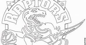 Emblem of Toronto Raptors coloring page printable game