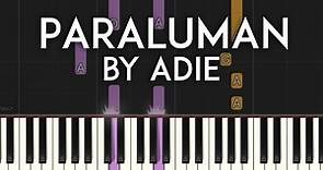 Paraluman by Adie synthesia piano tutorial + sheet music
