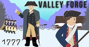 Valley Forge, 1777 (The American Revolution) cartoon