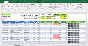 How to count inventory using only Excel & Barcode scanner