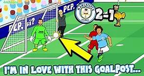 MAN CITY 2-1 LIVERPOOL! 💙I'M IN LOVE WITH THESE GOALPOSTS!💙 (Goals Highlights Sane Aguero Goal Line)