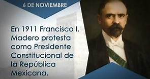 Sabías que el 6 de noviembre de 1911 Francisco I Madero protesta como presidente de México 6/11/18