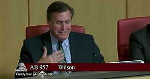 Sen. Scott Wilk speaks on Assembly Bill 957