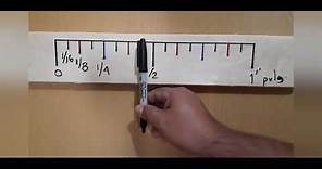 Como medir en fracciones de pulgada