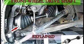 Front wheel drive mechanism | Drive shaft explained
