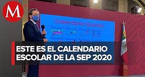 SEP presenta calendario escolar 2020-2021