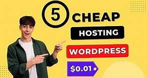 5 Best Cheap Web Hosting For Wordpress 2024 | Best Deals Included