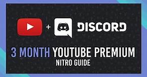 Claim 3 months FREE YouTube Premium | Discord Nitro Guide | 2021